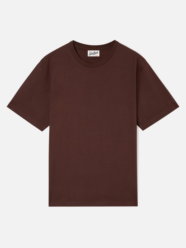 T-shirt Every marrone in cotone