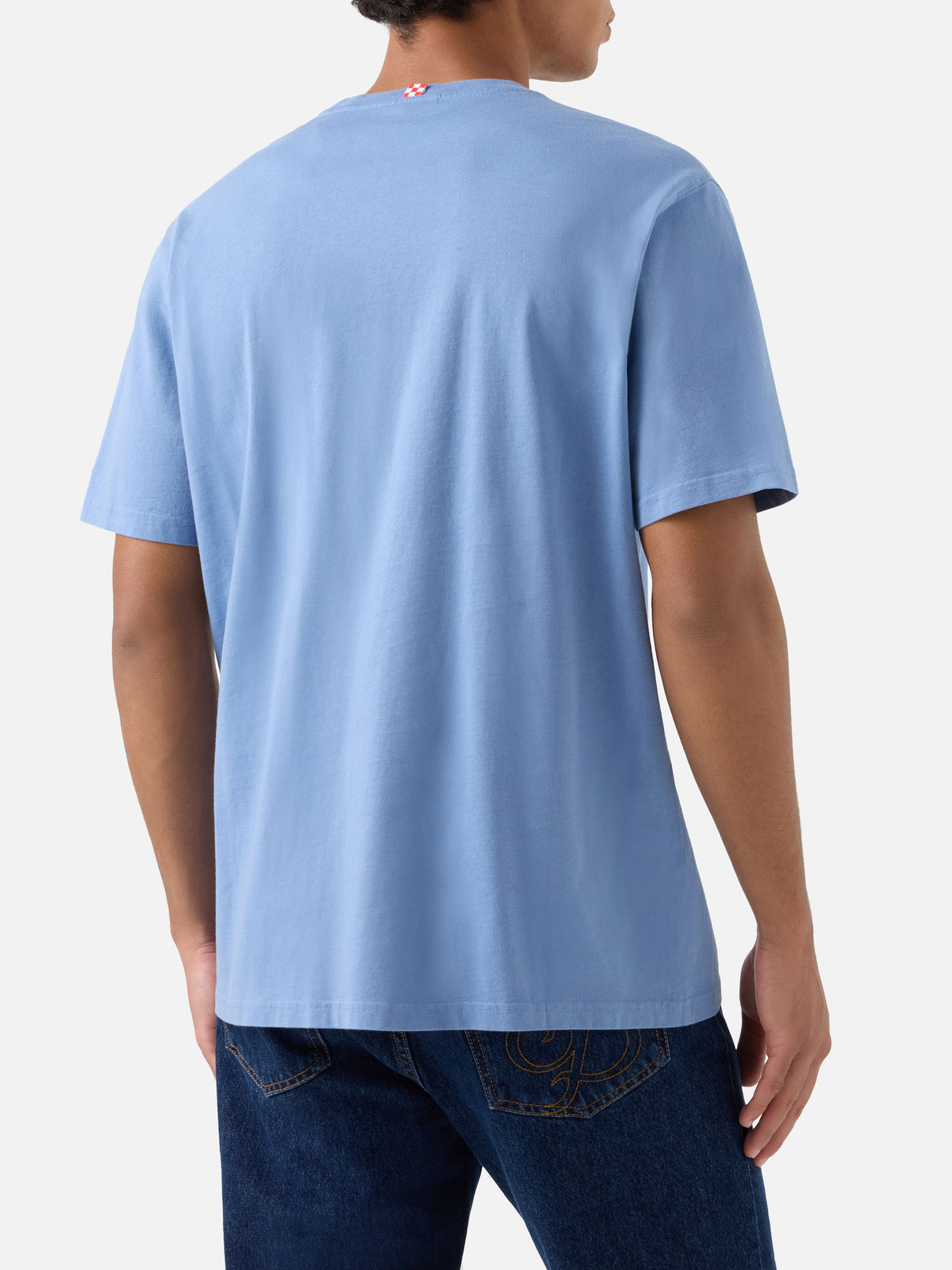Chaque t-shirt en coton blue 