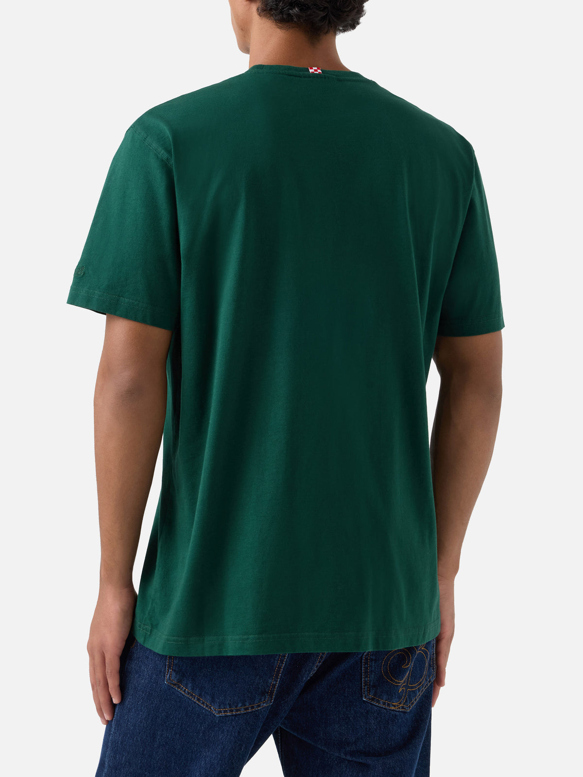 Chaque t-shirt en coton vert 