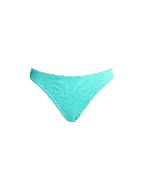 Wassergrüner klassischer Crinkle-Badeslip für Damen Elise