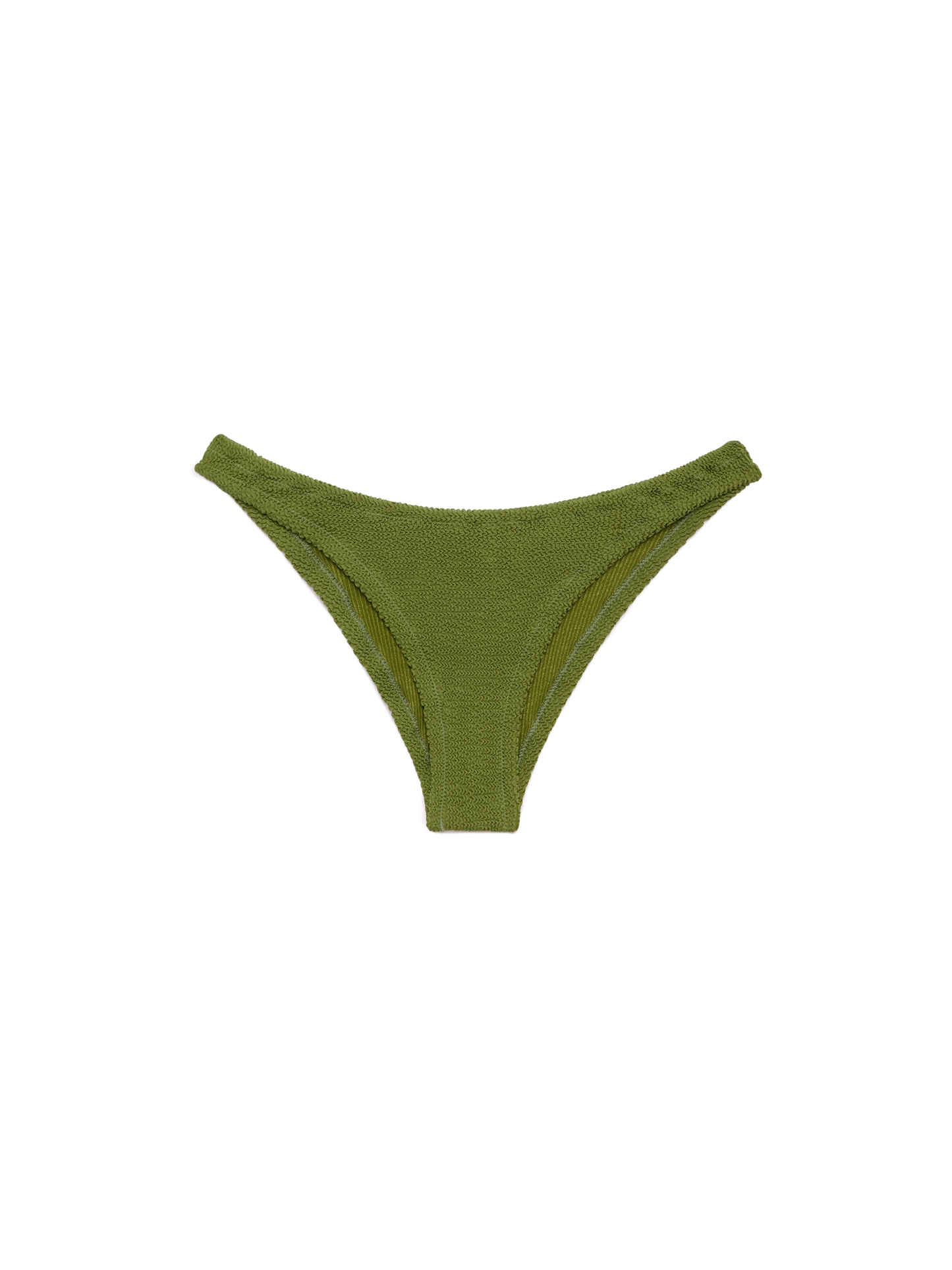 Elise slip mare classico in crinkle verde militare