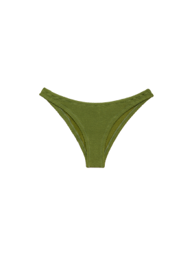 Elise slip mare classico in crinkle verde militare