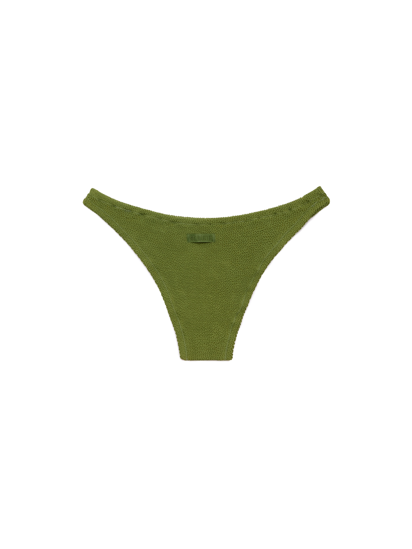 Elise slip mare classico in crinkle verde militare