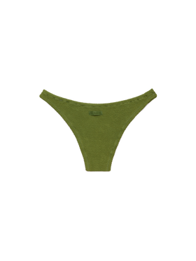 Elise slip mare classico in crinkle verde militare