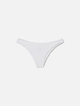 Classic swim briefs Elise in white crinkle