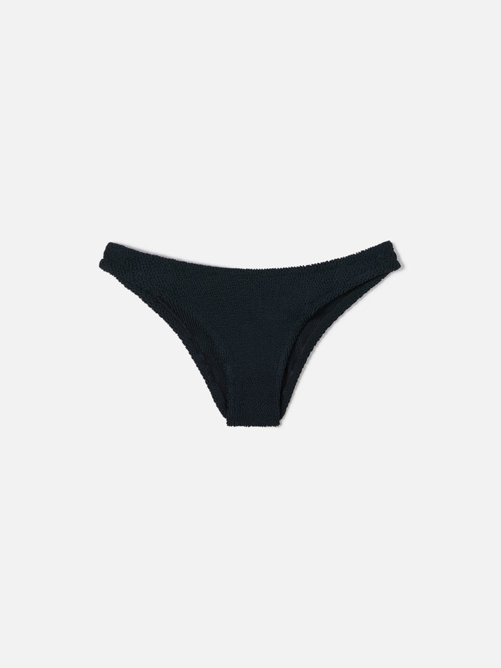 Classic swim briefs Elise in black crinkle