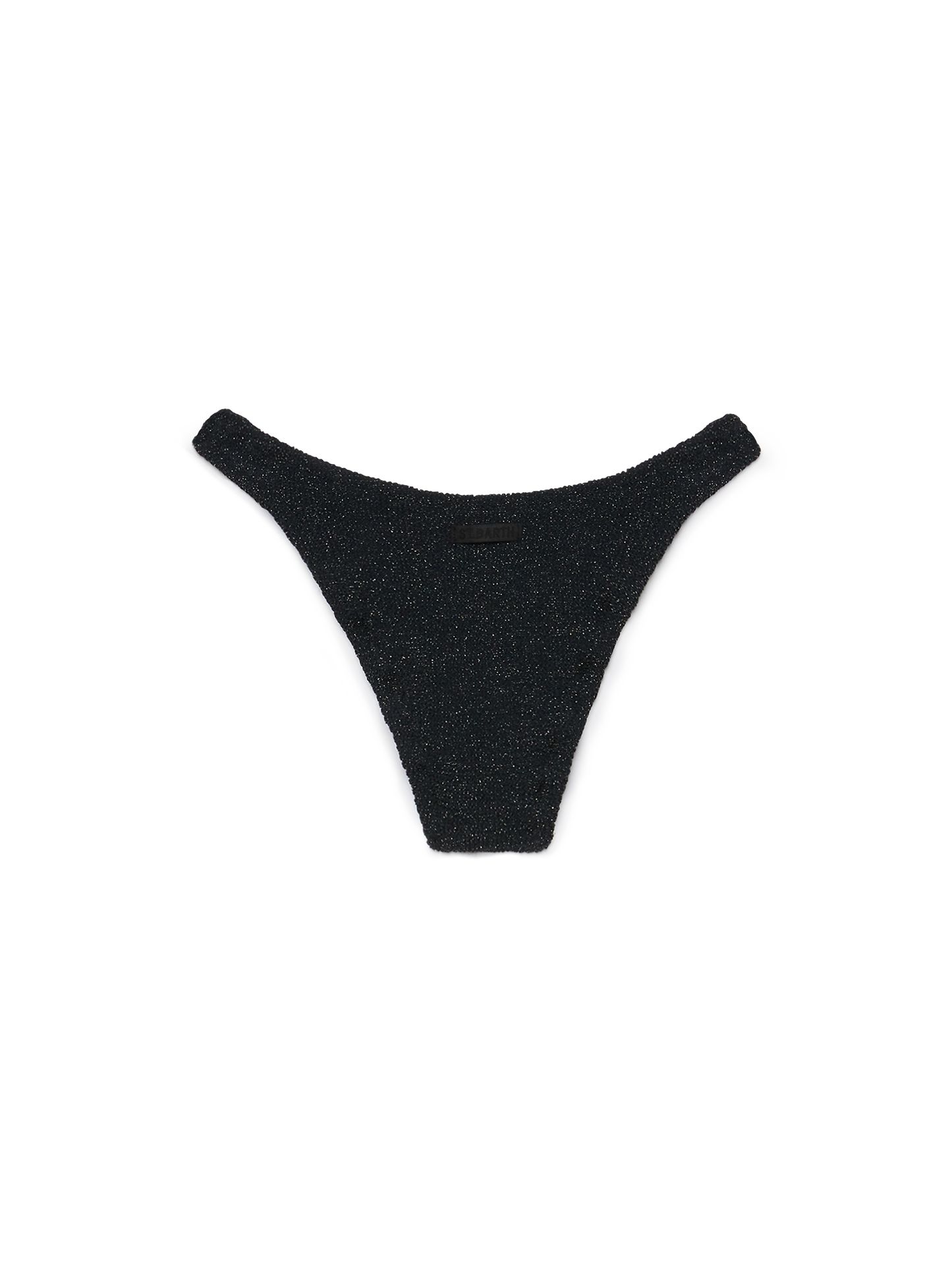 Elise classic black crinkle lurex swim briefs - MC2 Saint Barth
