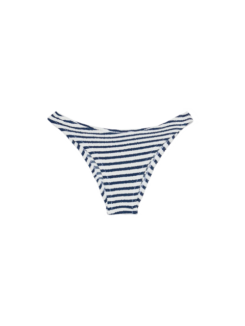 Elise classic crinkle swim briefs with striped print - MC2 Saint Barth
