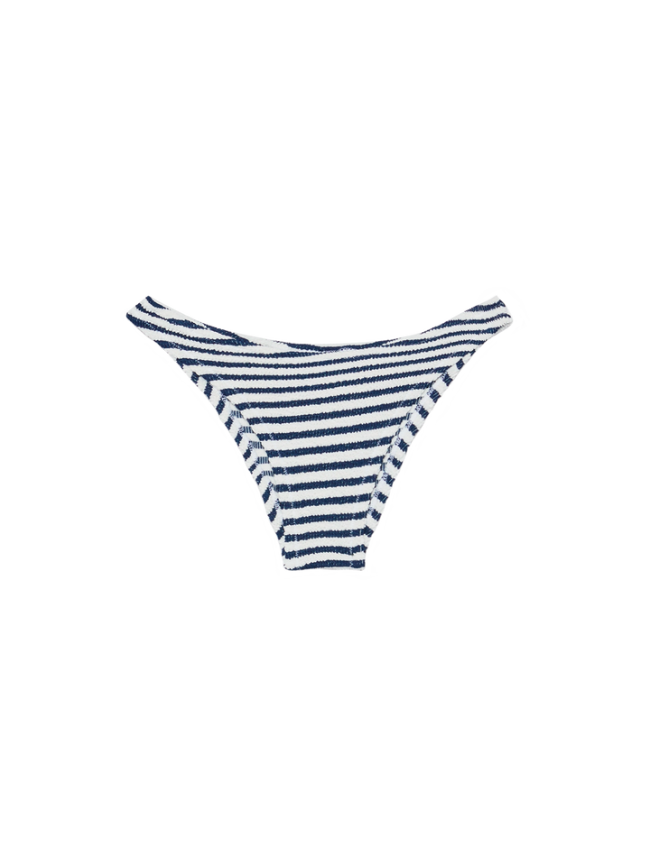 Bandeau crinkle bikini Yulia Elise with striped print - MC2 Saint Barth