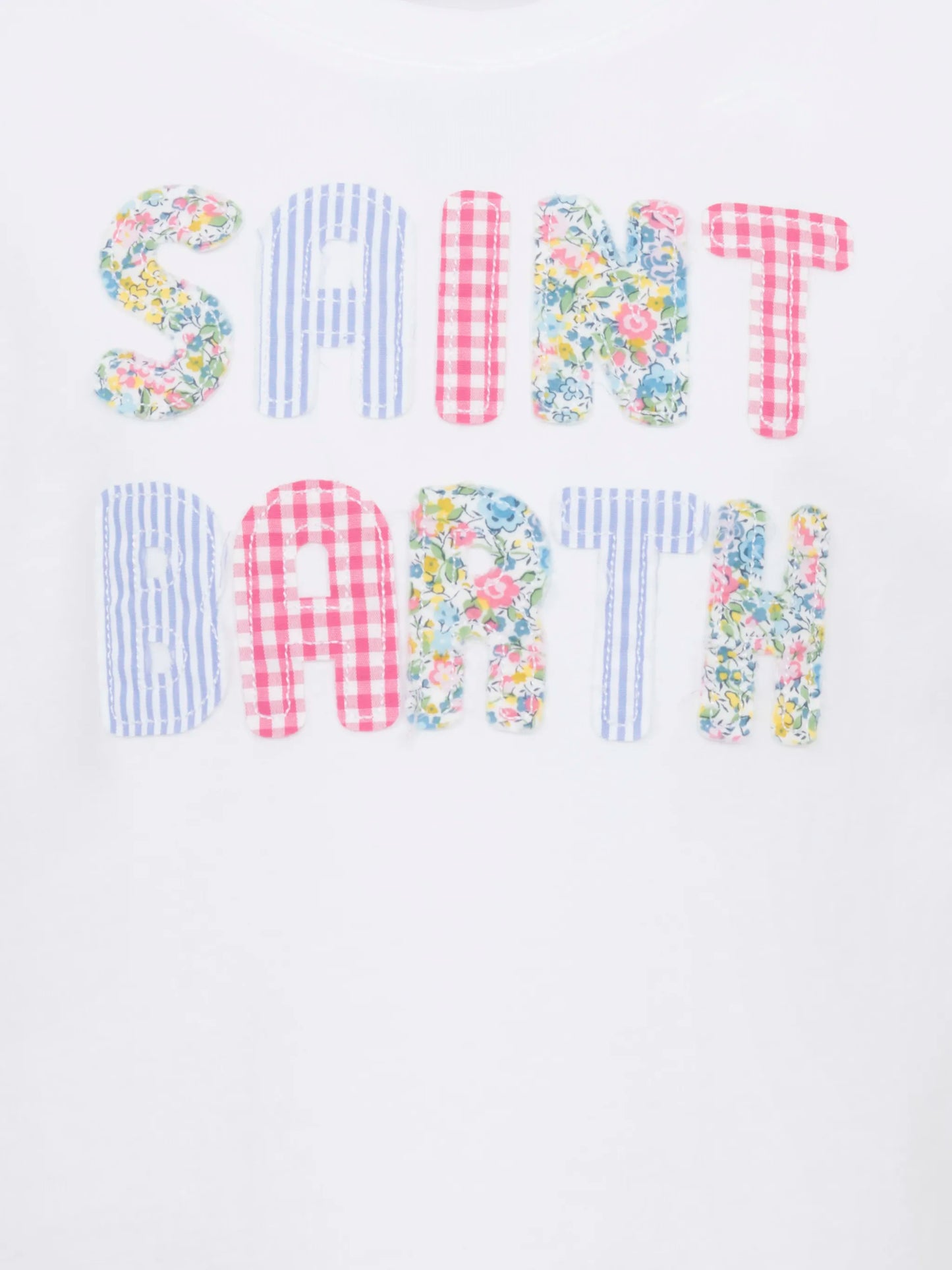 T-shirt Elly in cotone con patch Saint Barth