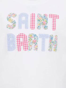T-shirt Elly in cotone con patch Saint Barth