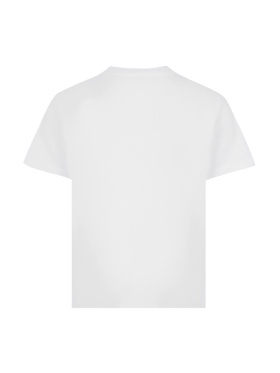 Elly cotton jersey crewneck t-shirt with Saint Barth sunset rhinestone desgin