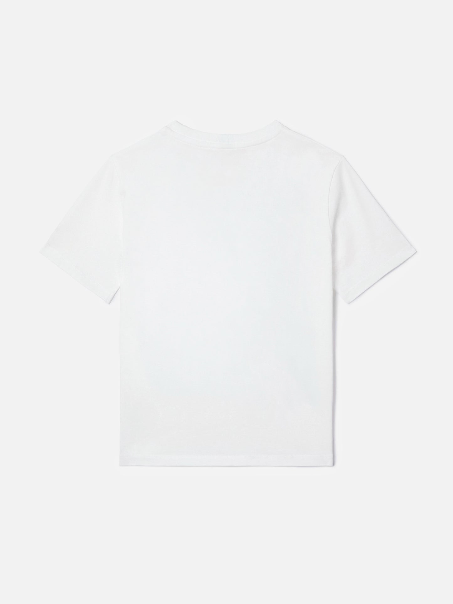 Elly T-shirt in white cotton with Saint Barth rhinestones embellishment