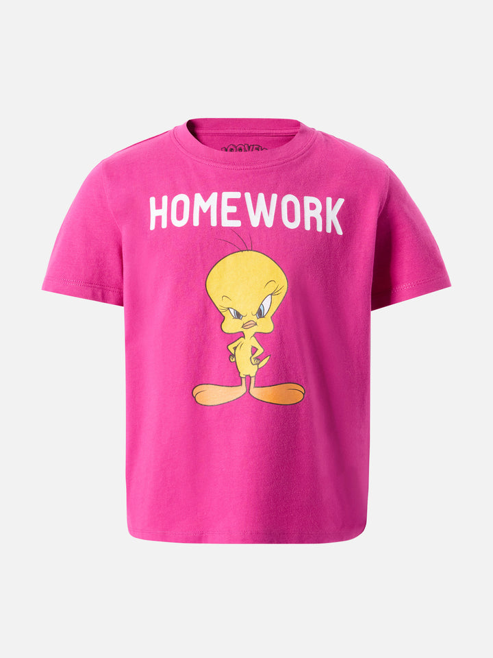 Elly cotton jersey t-shirt with Tweety print | WARNER BROS SPECIAL EDITION
