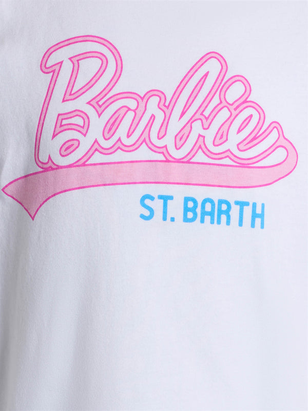 Rundhals-T-Shirt Elly aus Baumwolljersey für Mädchen mit Barbie Saint Barth-Aufdruck | BARBIE SPECIAL EDITION