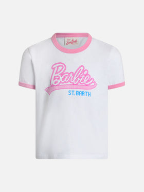 Rundhals-T-Shirt Elly aus Baumwolljersey für Mädchen mit Barbie Saint Barth-Aufdruck | BARBIE SPECIAL EDITION