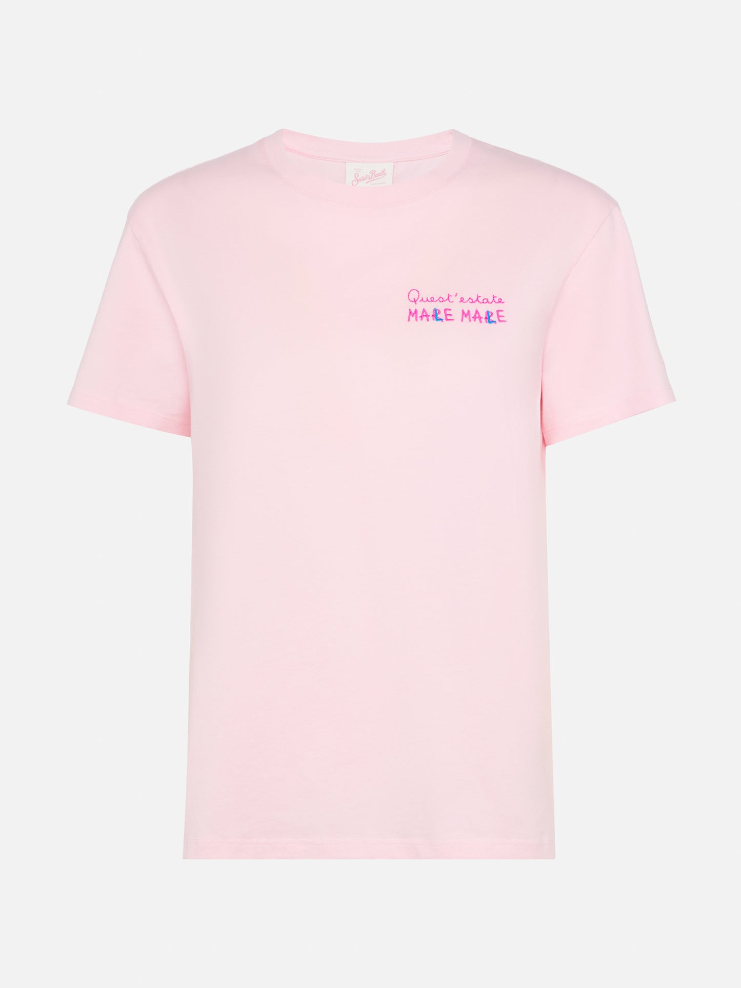T-shirt Emilie in cotone con ricamo Mare Male