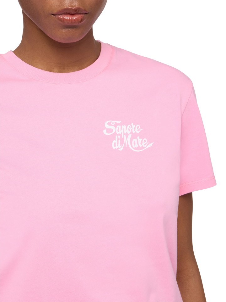 Emilie cotton t-shirt with Sapore di Mare print | SAPORE DI MARE SPECIAL EDITION