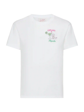 Emilie cotton t-shirt with Texani & Tequila embroidery