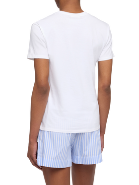 Baumwoll-T-Shirt „Emilie“ mit Stickerei „Group Therapy“