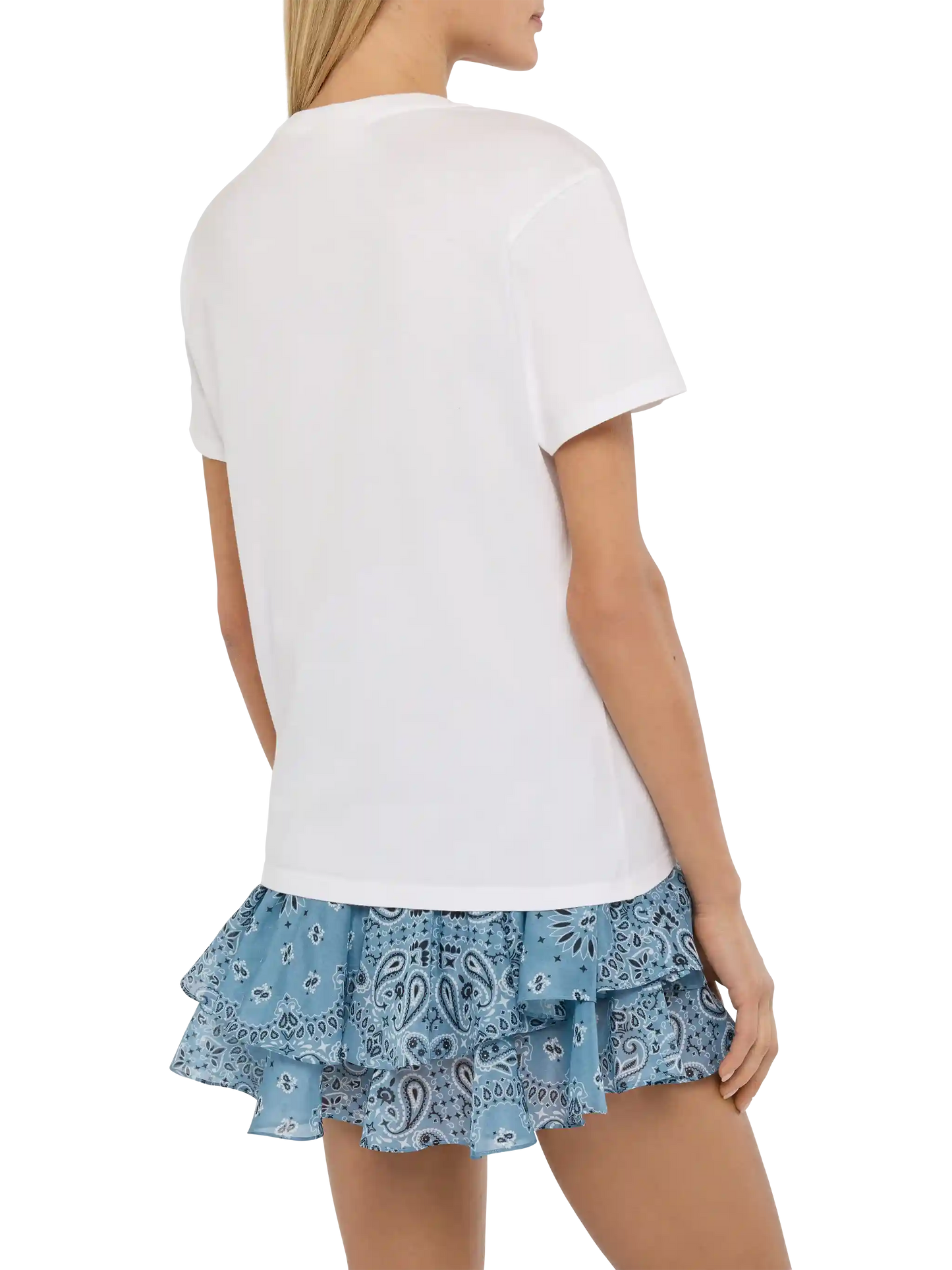 Emilie cotton t-shirt with - mariti + mojiti embroidery