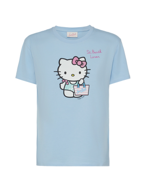 Emilie t-shirt in cotone con ricamo Hello Kitty St. Barth lover | HELLO KITTY SPECIAL EDITION