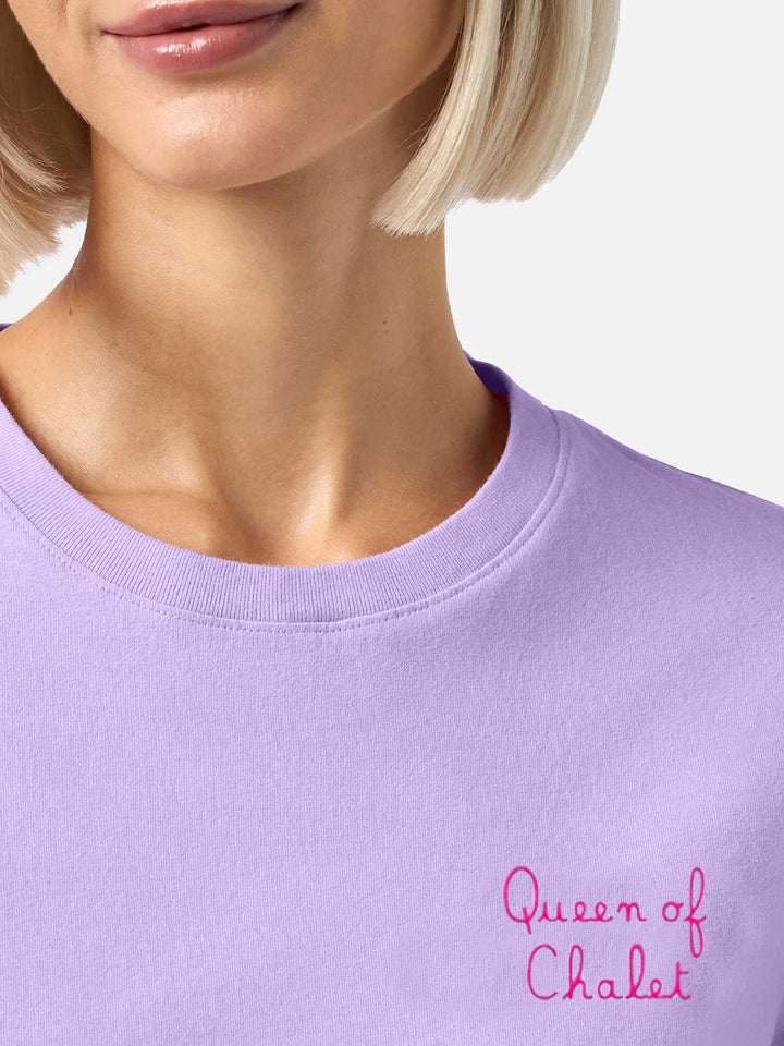 Winter cotton t-shirt Emilie with Queen of Chalet embroidery