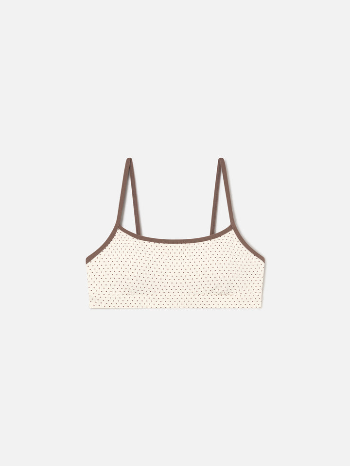 Eiris fitness top with micro polka dot print