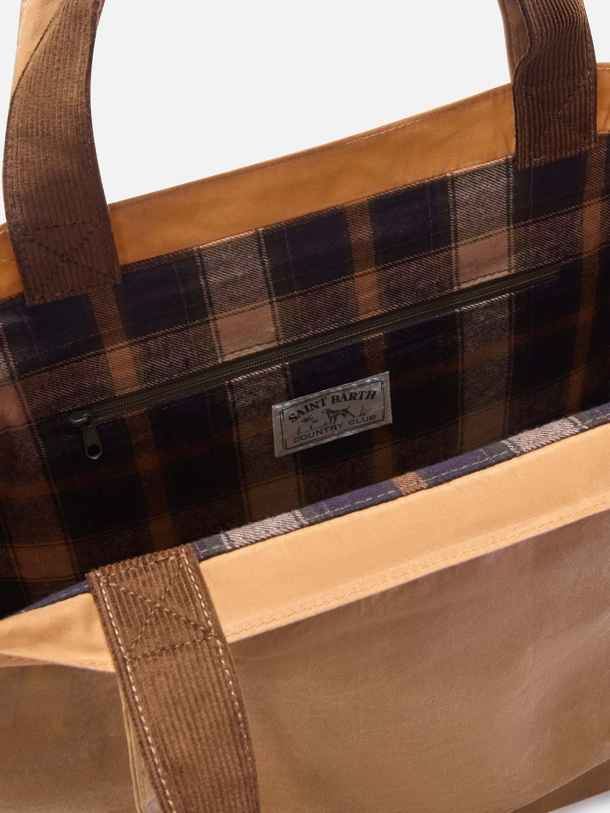 Bolso Nut Essential encerado tote con bordado del logo 