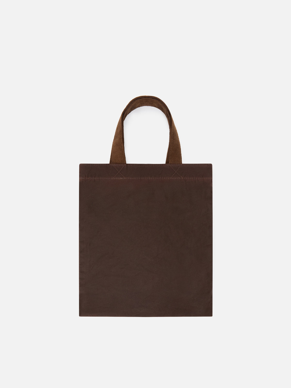 Bolso Brown Mini Essential de tote encerado con bordado del logo 