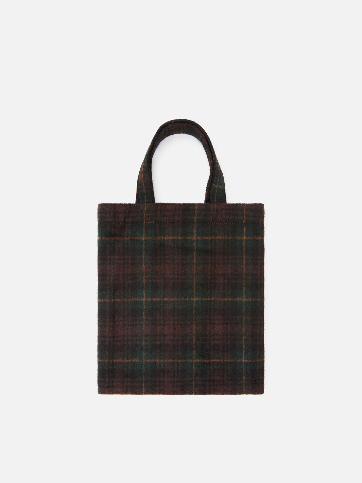 Mini Essential Tasche aus Wollmischung tote mit Tartanmuster 