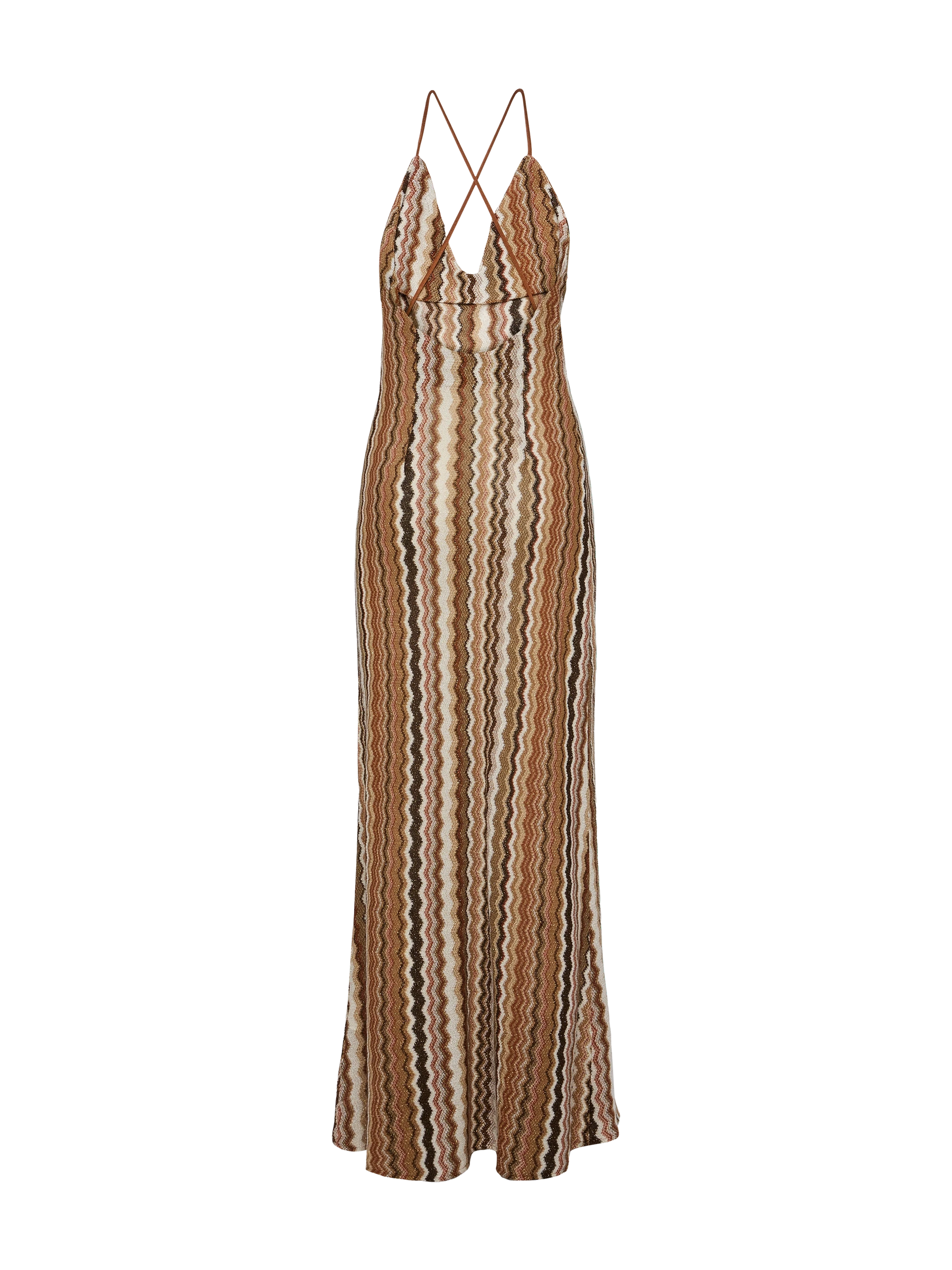 Eydis raschel knit chevron slip dress MC2 Saint Barth Eydis raschel knit chevron slip dress MC2 Saint Barth