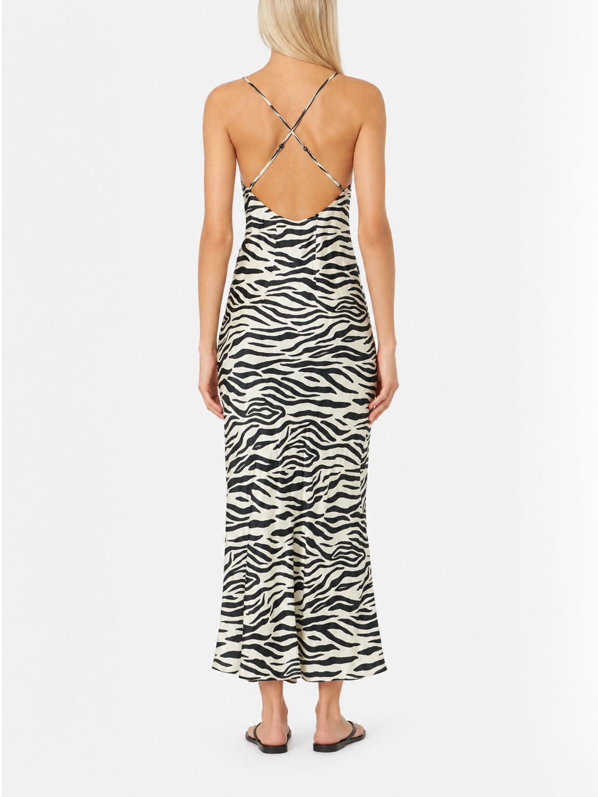 Robe nuisette en satin zébré Eydis 