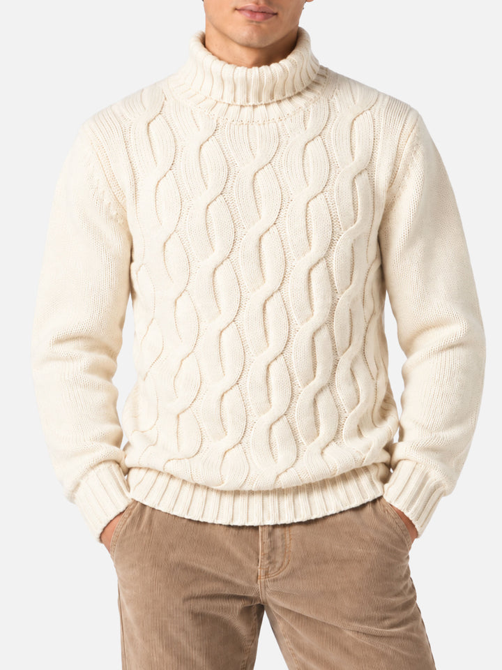 Off white Fisherman cable knit sweater
