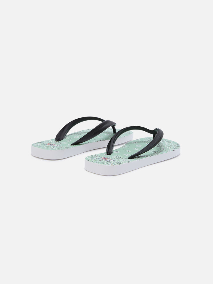 Infradito Flip slip-on in gomma con stampa bandana