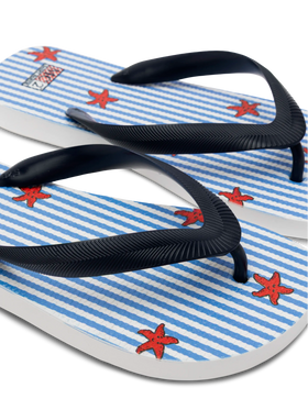 Flip-Flops mit Seestern-Print