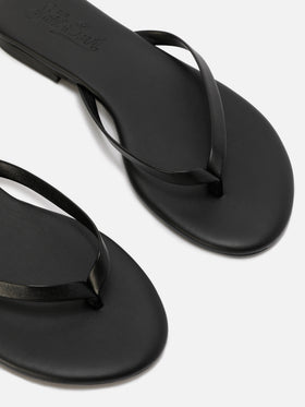 Infradito essentials in vera pelle nere