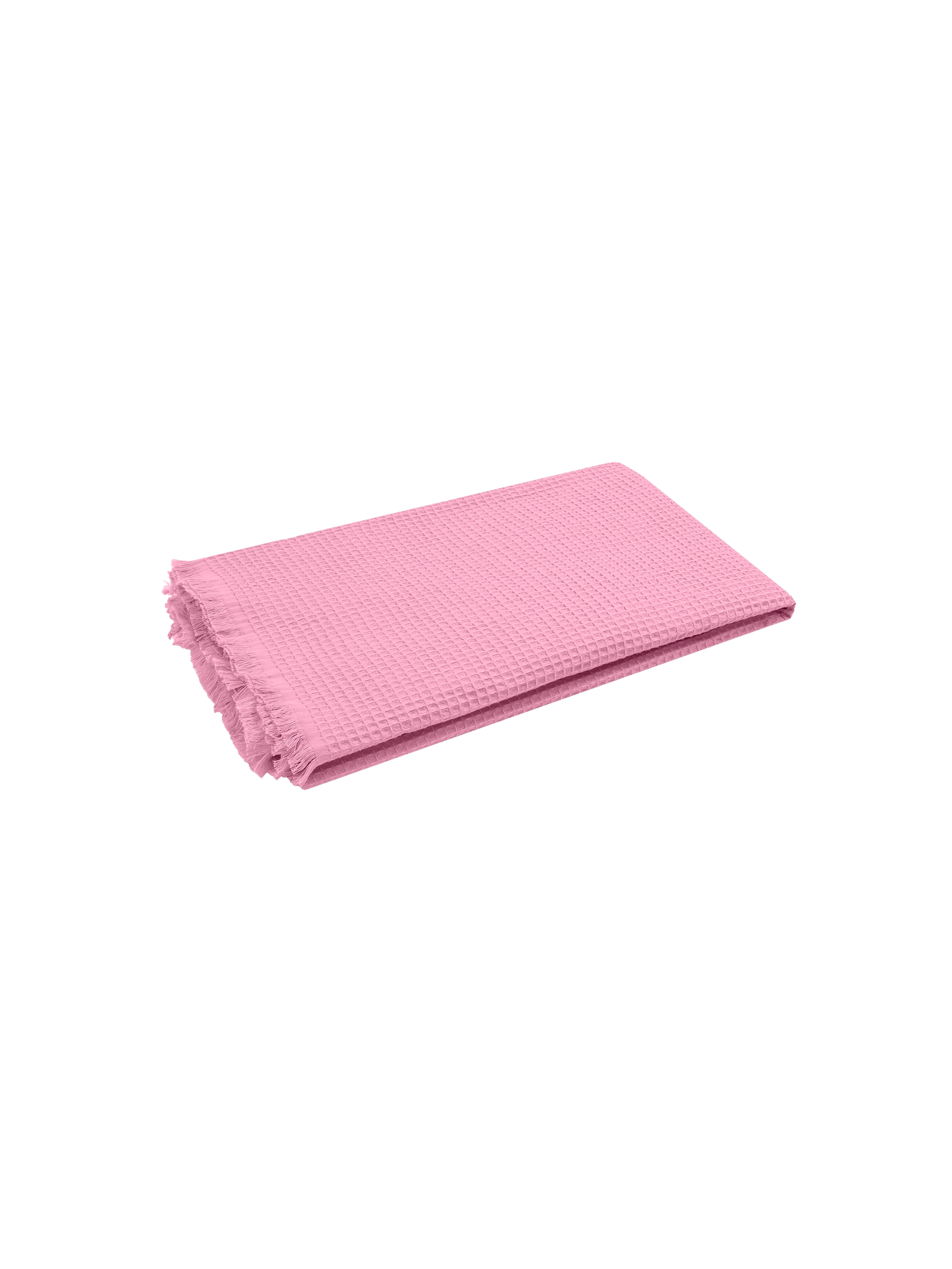 Pink honeycomb cotton FoutaSac beach towel