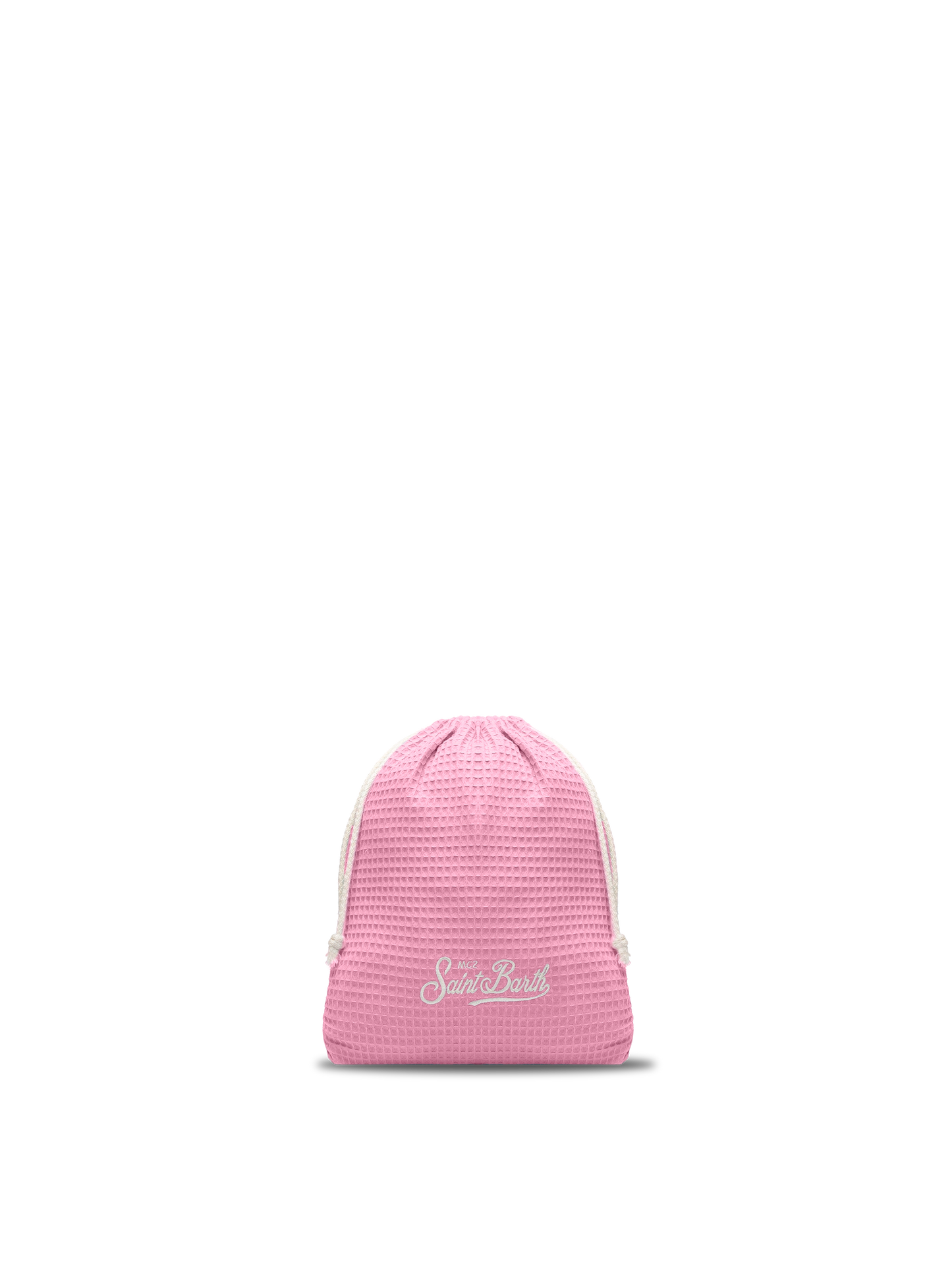 Pink honeycomb cotton FoutaSac beach towel