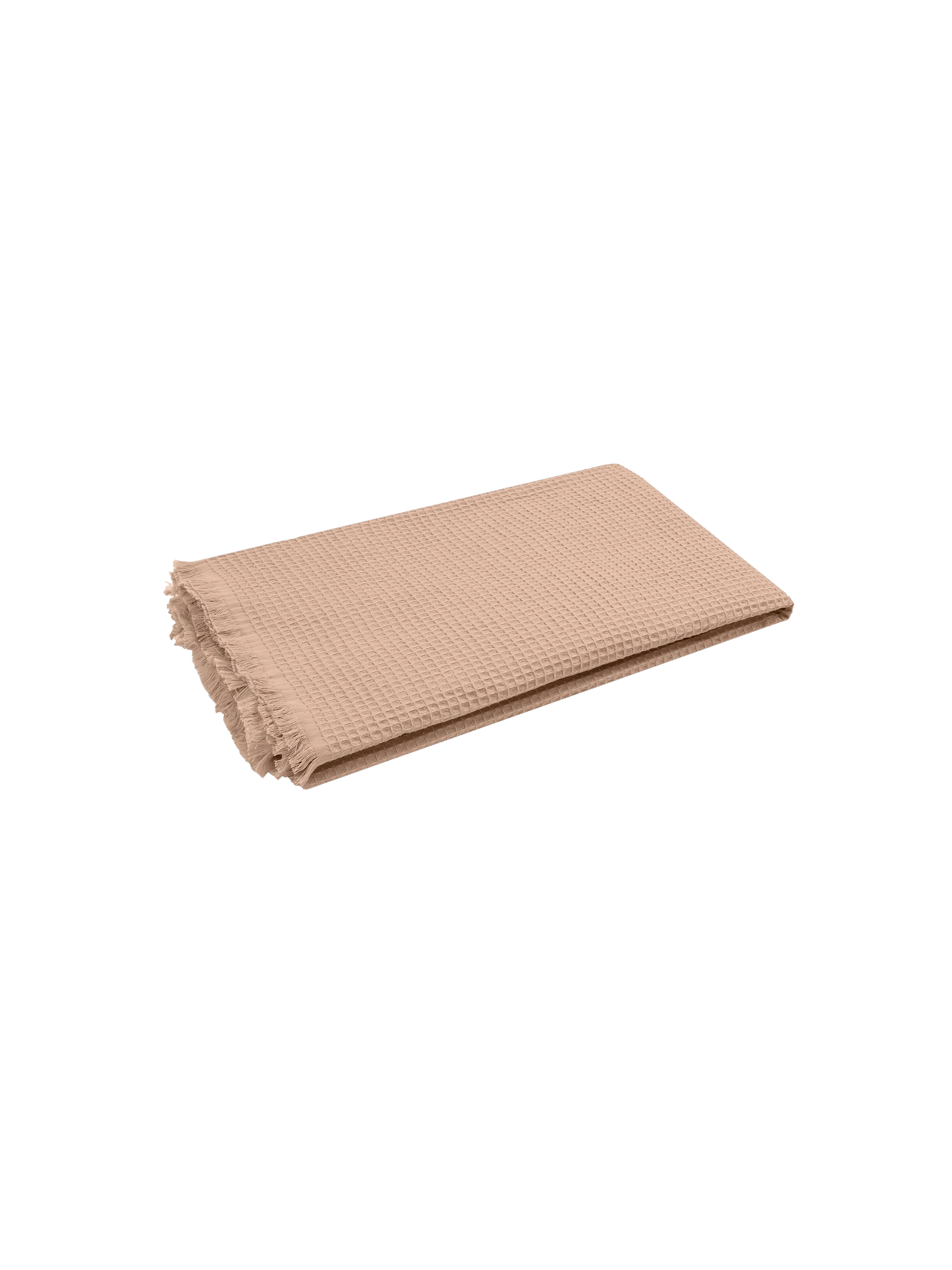 Beige honeycomb cotton FoutaSac beach towel