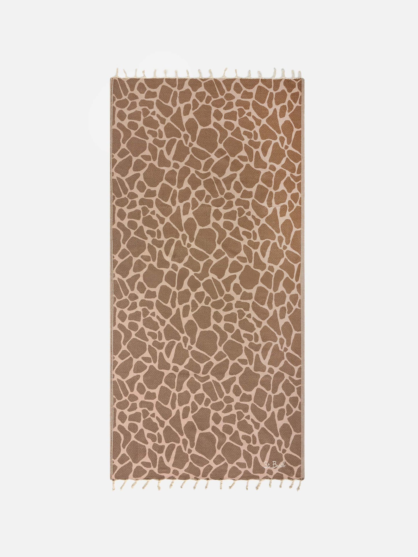 Foutas cotton jacquard animalier beach towel