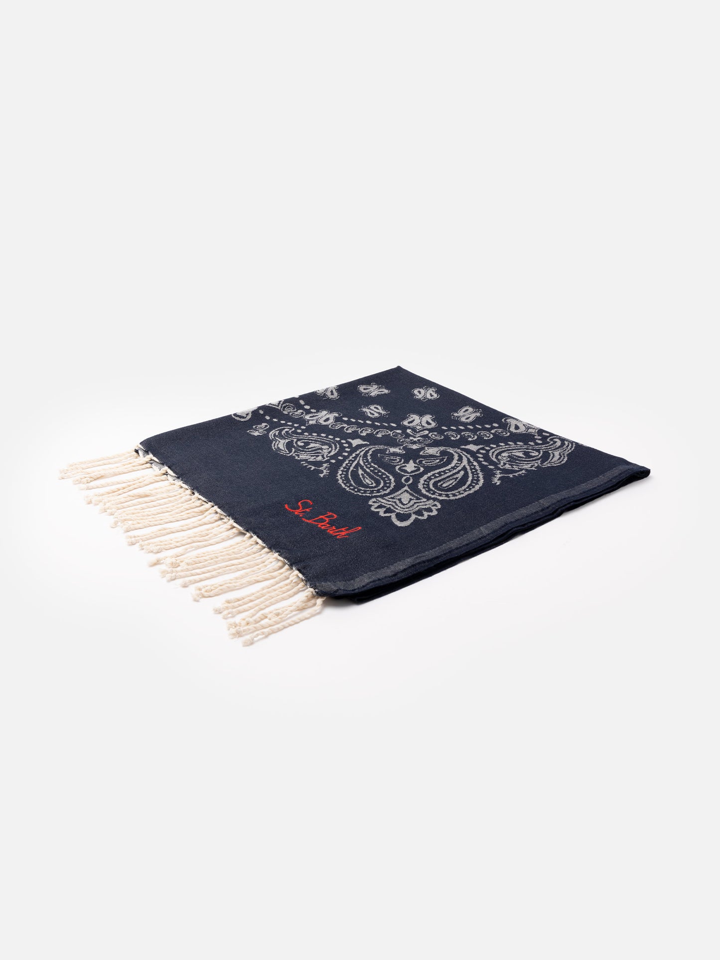 Foutas-Strandtuch aus Baumwolle mit Jacquard-Bandana