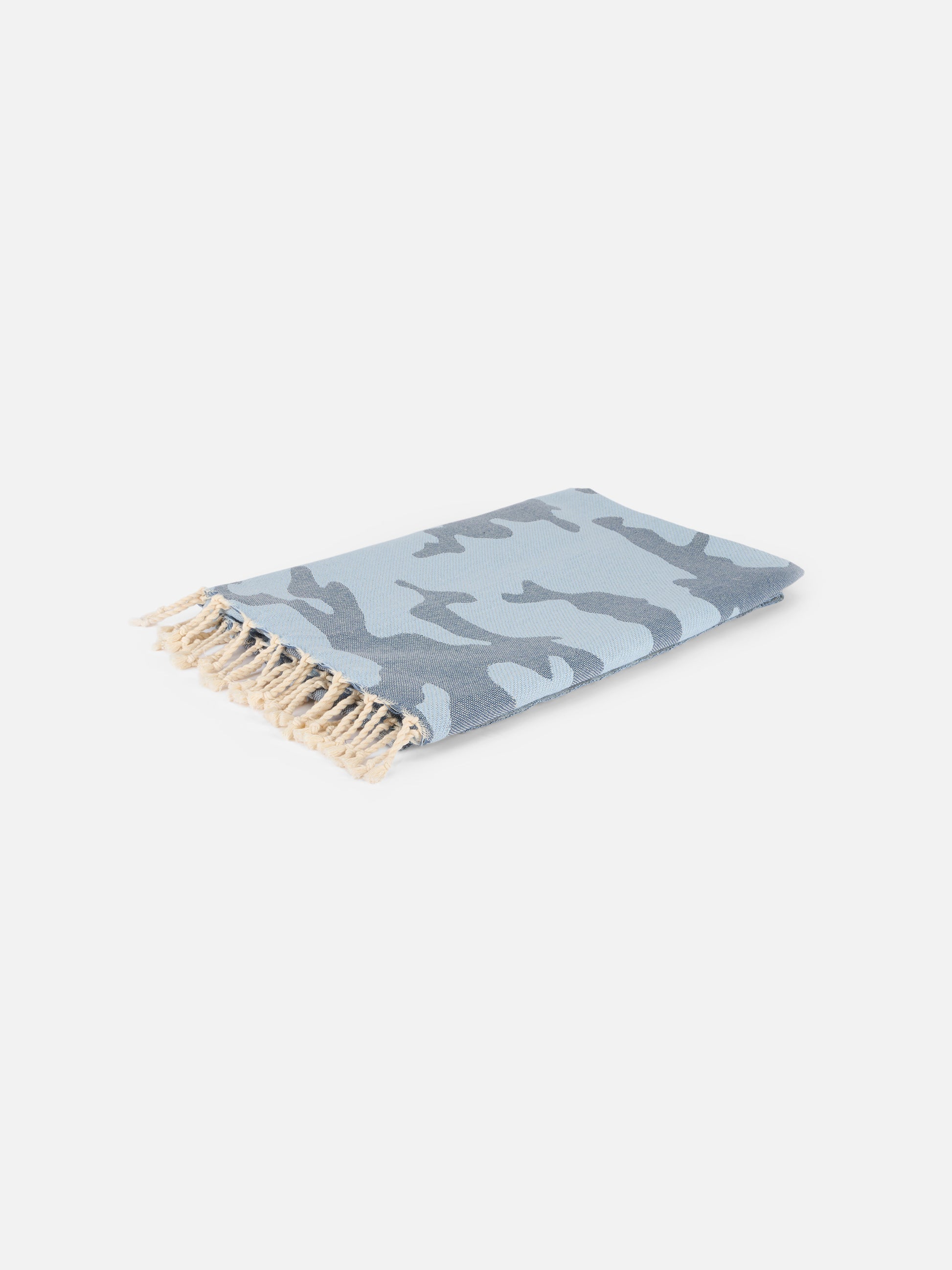 Cotton beach towel Fouta wiith camouflage jacquard - MC2 Saint Barth