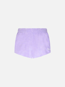 Frottee-Baumwoll-Pull-up-Shorts für Damen Francine