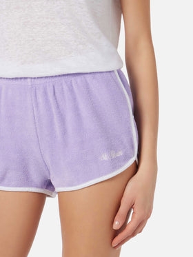 Frottee-Baumwoll-Pull-up-Shorts für Damen Francine