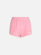 Woman terry cotton pull up shorts Francine