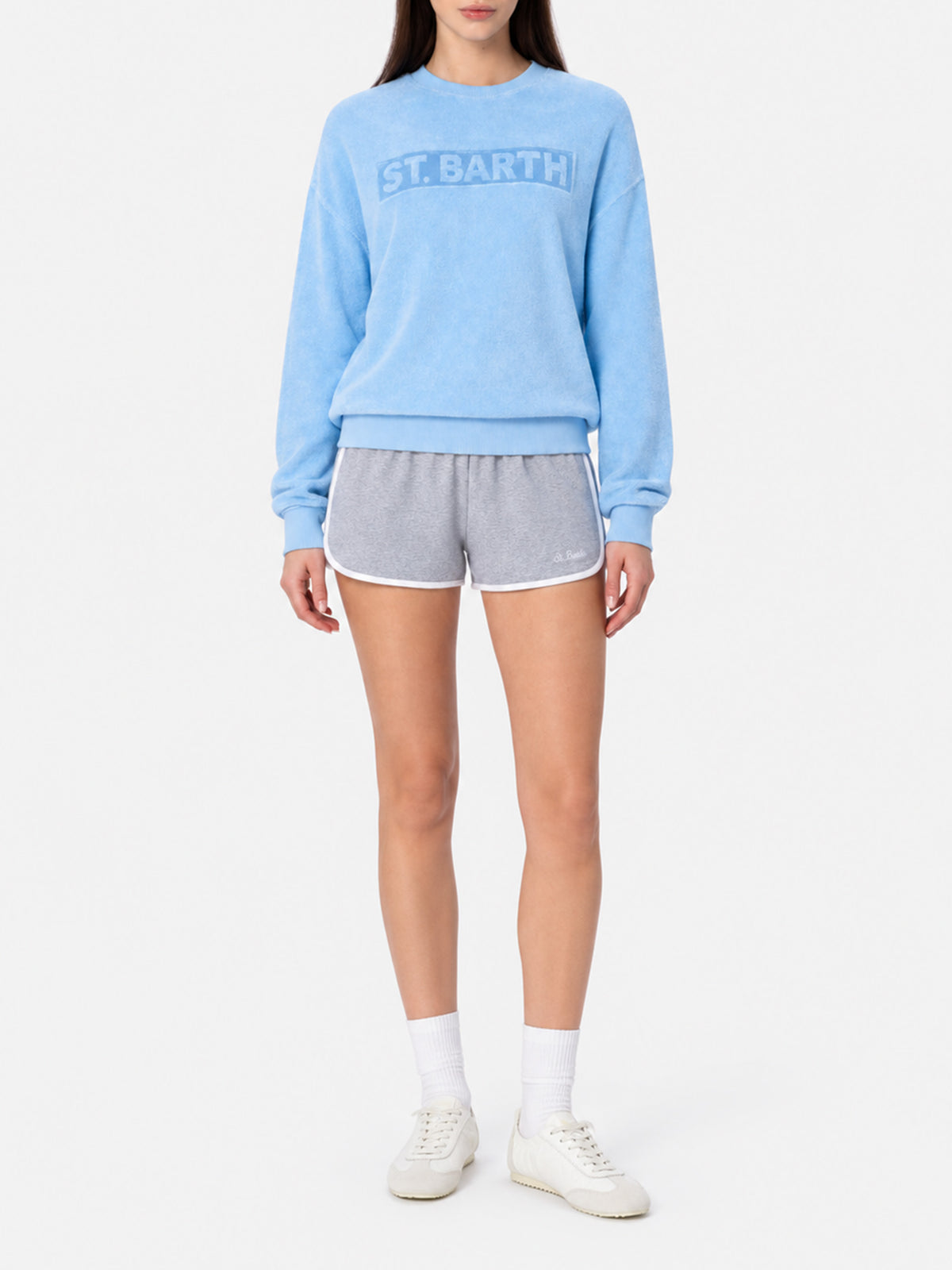 Francine Shorts aus Baumwolle mit kontrastierender Paspelierung 