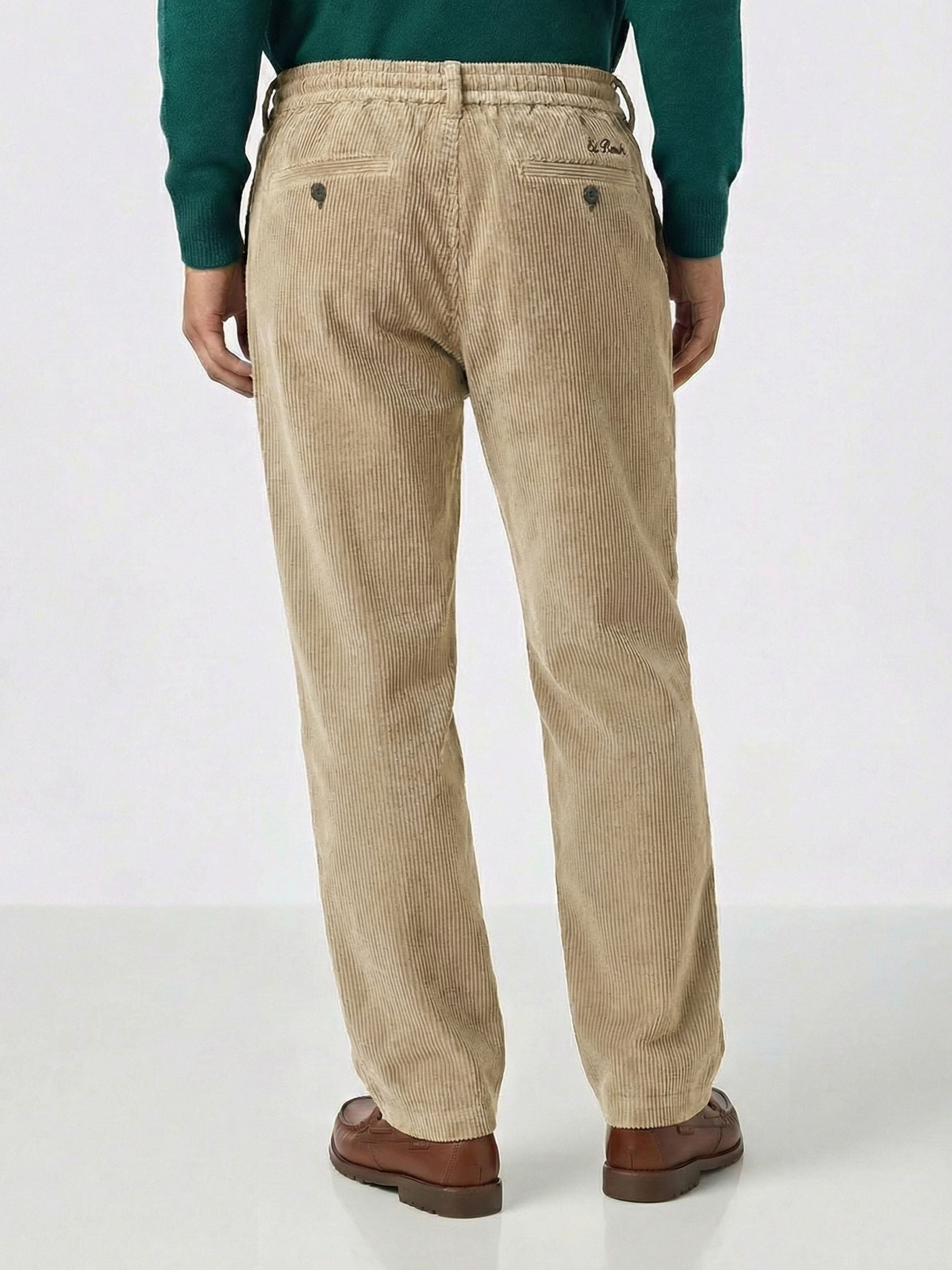 Fuji beige corduroy pants – MC2 Saint Barth