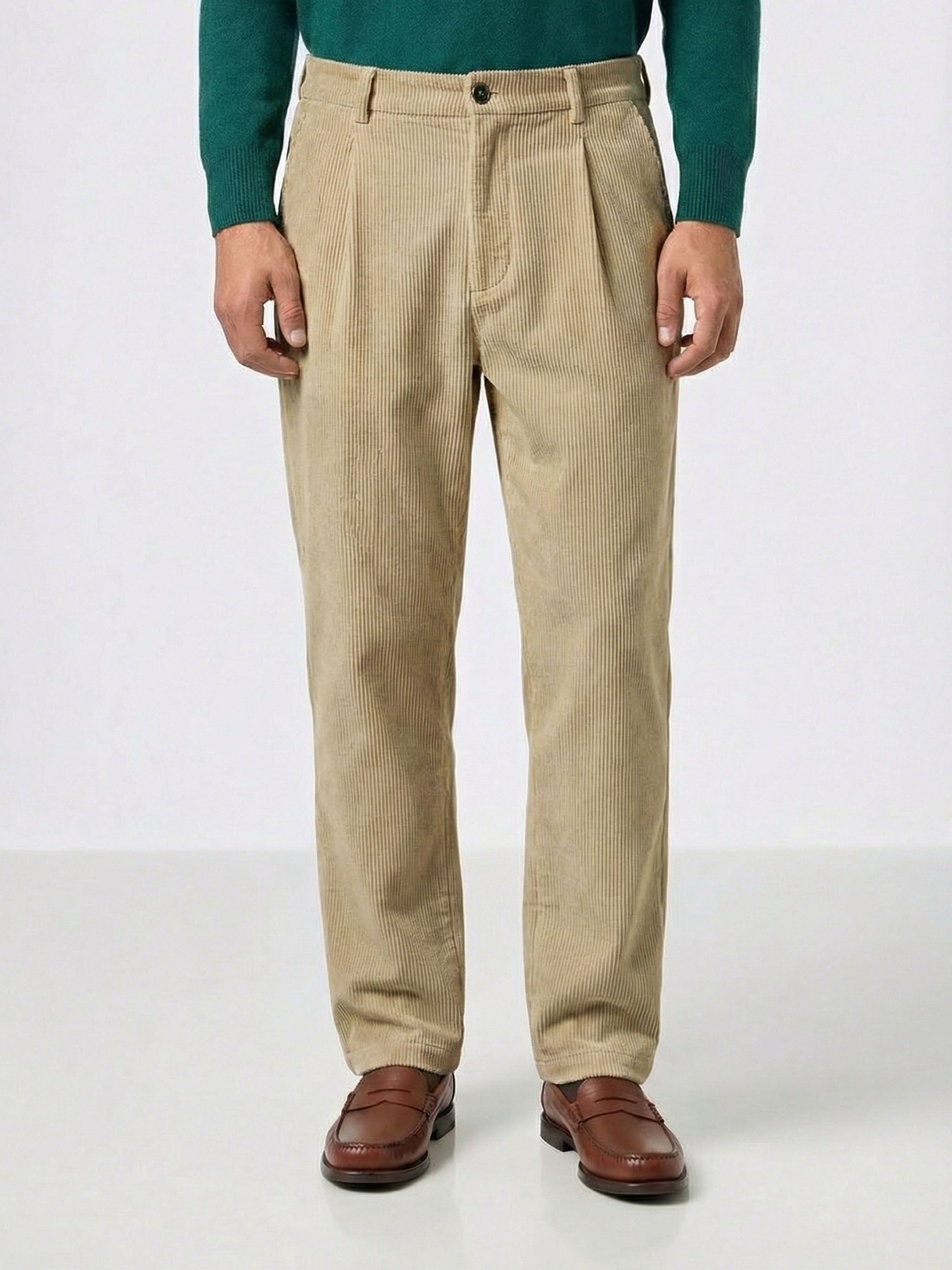 Fuji beige corduroy pants – MC2 Saint Barth