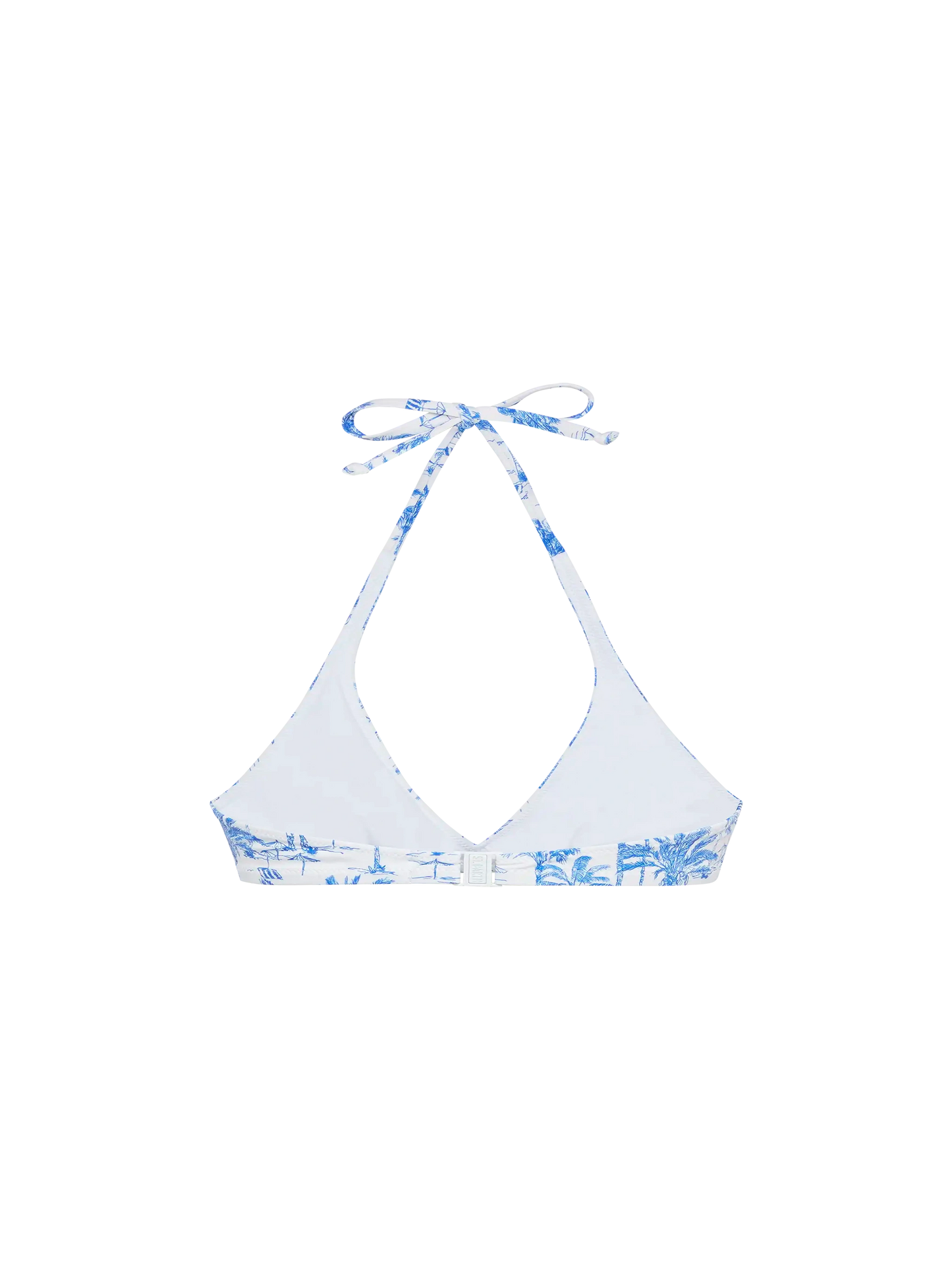 Gaia Triangel-Bralette-Oberteil mit Toile-de-Jouy-Print